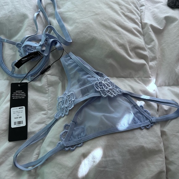 Power blue new with tags bra panty set - Picture 3 of 4
